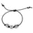 Retired - Initial Cubes Knotted Leather Bracelet