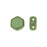 Czech Glass Honeycomb Beads, 2-Hole Hexagon 6mm, Pastel Olivine (30 Pieces)