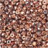 True2 Czech Fire Polished Glass, Faceted Micro Spacer Beads 2x3mm, Crystal Full Capri (100 Pieces)