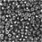 True2 Czech Fire Polished Glass, Faceted Micro Spacer Beads 2x3mm, Crystal Chrome Silver (100 Pieces)