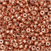 True2 Czech Fire Polished Glass, Faceted Micro Spacer Beads 2x3mm, Copper Plated (100 Pieces)