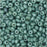 True2 Czech Fire Polished Glass, Faceted Micro Spacer Beads 2x3mm, Chalk Dark Green Luster (100 Pcs)