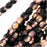 Czech Fire Polished Glass Beads 3mm Round 'Matte Apollo Jet' (50 pcs)