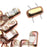 CzechMates Glass 2-Hole Rectangle Brick Beads 6x3mm - Apollo Gold (1 Strand)