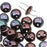 CzechMates Glass 2-Hole Round Flat Lentil Beads 6mm - Metallic Luster Amethyst (1 Strand)