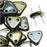 CzechMates 2-Hole Triangle Beads 6mm - Brown Iris (2.5" Tube)