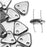CzechMates 2-Hole Triangle Beads 6mm - Silver (2.5" Tube)