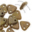 CzechMates 2-Hole Triangle Beads 6mm - Chartreuse / Copper Picasso (10 Grams)