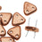CzechMates 2-Hole Triangle Beads 6mm - Matte Metallic Copper (10 Gram Tube)