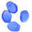 Czech Glass - Petal Shaped Beads 8x6mm Matte Sapphire (1 Strand)