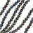 Czech Glass - Round Melon Beads 5mm Diameter 'Purple Iris' (50 pcs)