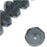 Czech Fire Polished Glass, Donut Rondelle Beads 8.5x5.5mm Montana Blue (1 Strand)