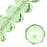 Czech Fire Polished Glass, Donut Rondelle Beads 8.5x5.5mm Peridot (1 Strand)