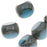 Czech Glass Triangular Table Cut Window Beads 8mm Montana Blue (1 Strand)