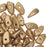 Czech Glass, Prong Beads 6x3.5mm, Matte Metallic Flax (2.5" Tube)