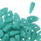 Czech Glass, Prong Beads 6x3.5mm, Matte Turquoise (2.5" Tube)