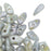 Czech Glass, Prong Beads 6x3.5mm, Opaque Green Luster (2.5" Tube)