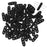 CzechMates Glass, 3-Hole Beam Beads 10x3.5mm, Jet Black (2.5" Tube)