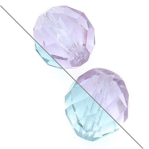 Czech Fire Polished Glass Beads 10mm Round Alexandrite (25 pcs)