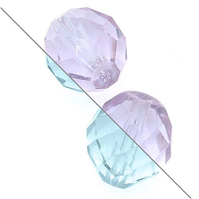 Czech Fire Polished Glass Beads 10mm Round Alexandrite (25 pcs)