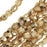 Czech Fire Polished Glass Beads 3mm Round Crystal Gold Half-Coat (50 pcs)