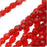 Czech Fire Polished Glass Beads 3mm Round Siam Ruby Red (50 pcs)
