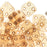 CzechMates Glass, QuadraTile 4-Hole Square Beads 6mm, Transparent Champagne Luster (2.5" Tube)