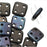 CzechMates Glass, QuadraTile 4-Hole Square Beads 6mm, Matte Jet Bronze Vega (2.5" Tube)