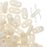 CzechMates Glass, 2-Hole Bar Beads 6x2mm, Opaque Champagne Luster (2.5" Tube)