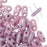 CzechMates Glass, 2-Hole Bar Beads 6x2mm, Opaque Lilac Luster (2.5" Tube)