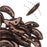 CzechMates Glass, 2-Hole Crescent Beads 10x4.5mm, Dark Bronze (2.5" Tube)