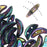 CzechMates Glass, 2-Hole Crescent Beads 10x4.5mm, Purple Iris (2.5" Tube)