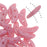 CzechMates Glass, 2-Hole Crescent Beads 10x4.5mm, Coral Pink (2.5" Tube)