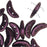 CzechMates Glass, 2-Hole Crescent Beads 10x4.5mm, Metallic Pink Suede (2.5" Tube)
