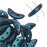 CzechMates Glass, 2-Hole Crescent Beads 10x4.5mm, Indigo Orchid Polychrome (2.5" Tube)