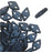 CzechMates Glass, 2-Hole Diamond Beads 4x6mm, 8 Grams, Metallic Suede Dark Blue