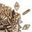 CzechMates Glass, 2-Hole Diamond Beads 4x6mm, 8 Grams, Bronze