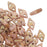 CzechMates Glass, 2-Hole Diamond Beads 4x6mm, 8 Grams, Luster Opaque Rose/Gold Topaz