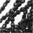 Czech Fire Polished Glass Beads 3mm Round Jet Black (50 pcs)