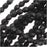 Czech Fire Polished Glass Beads 3mm Round Matte Jet Black (50 pcs)