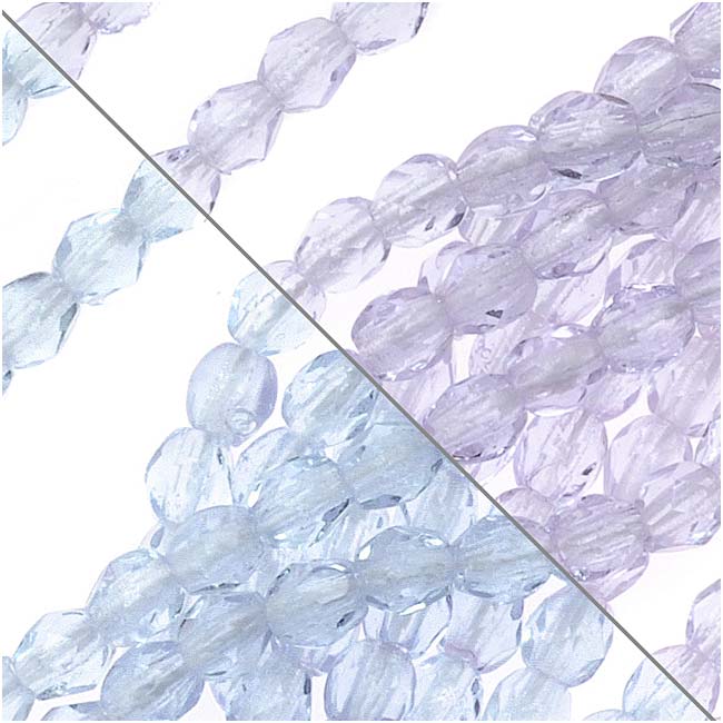 Czech Fire Polished Glass Beads 3mm Round Alexandrite (50 pcs)