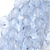 Czech Fire Polished Glass Beads 4mm Round Light Sapphire Blue (50 pcs)