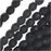 Czech Fire Polished Glass Beads 4mm Round 'Jet Matte' (50 pcs)