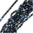 Czech Fire Polished Glass Beads 4mm Round Jet AB (50 pcs)