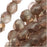 Czech Fire Polished Glass Beads 6mm Round Matte Apollo Gold (1 Strand)