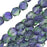 Czech Fire Polished Glass Beads 6mm Round Two Tone Blueberry/Green Tea (25 pcs)