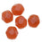 Czech Fire Polished Glass Beads, 6mm Round, Carnelian Red, (1 Strand)