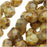 Czech Fire Polished Glass Beads 6mm Round Opaque White Picasso (25 pcs)