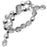 Czech Fire Polished Glass Beads 8mm Round Crystal Silver Half-Coat (25 pcs)