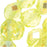 Czech Fire Polished Glass Beads 8mm Round Yellow Jonquil AB (1 Strand)